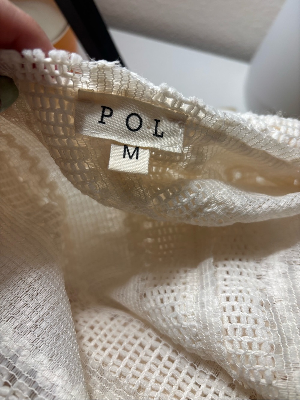 POL Cream Textured Knit Button-Up Jacket - Picture 7 of 7